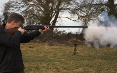 Shooting a Gigantic 4 Bore Shotgun in Slow Motion