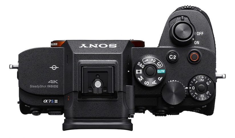 Image of the top of the Sony a7S III