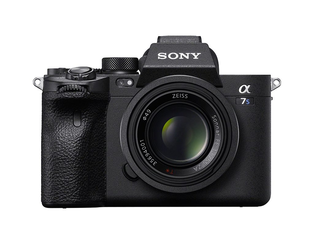 Image of the front of the Sony a7S III camera
