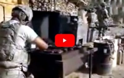 U.S. Troops Casually Keep Their BBQ Going Despite Firefight with the Taliban