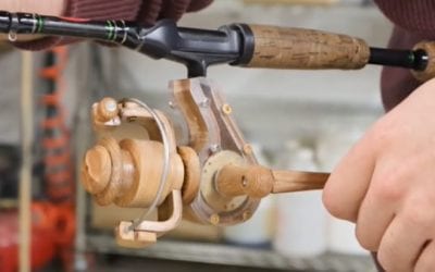 Determined Lure Maker Crafts Homemade Spinning Reel That Really Works