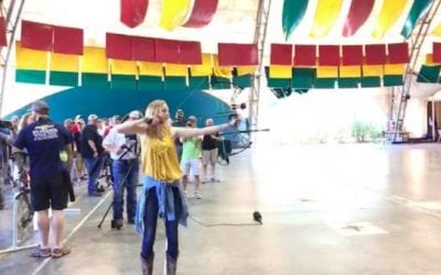 Girl in Cowboy Boots Outshoots Michael Waddell