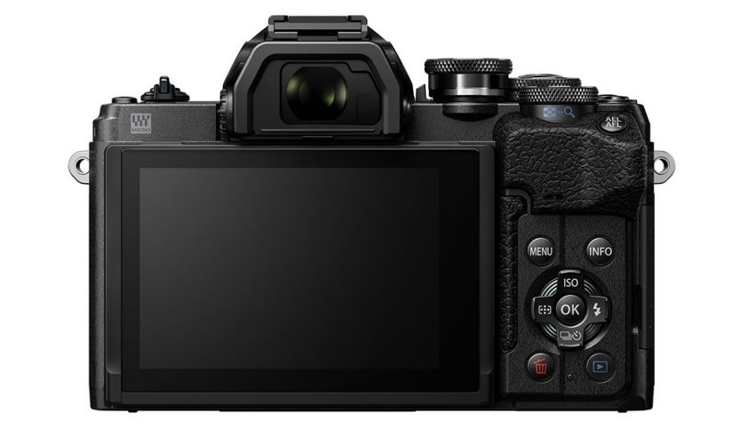 Back view of the Olympus OM-D E-M10 Mark IV