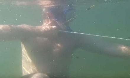 Experimental Anglers Try Bowfishing Underwater