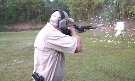 Jerry Miculek Gives a Speed Shooting Demonstration with Incendiary Shotgun Shells