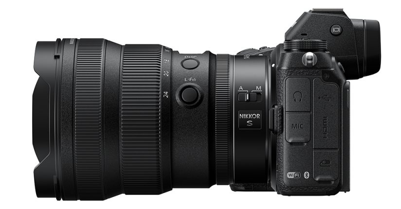 Image of the NIKKOR Z 14-24mm f/2.8 S attached to a Z camera