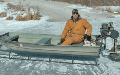 The Saw-Blade-Driven Ice Sled Machine is the Greatest DIY Project for the Winter