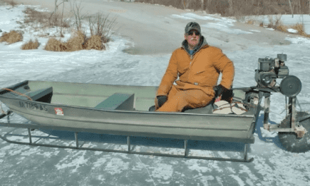 The Saw-Blade-Driven Ice Sled Machine is the Greatest DIY Project for the Winter