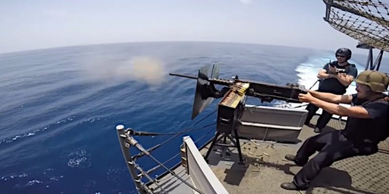 U.S. Sailors Put the Mighty M2 Browning Machine Gun Through Its Paces in Training Exercise