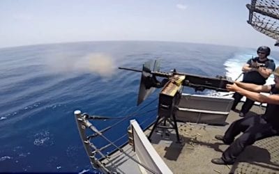 U.S. Sailors Put the Mighty M2 Browning Machine Gun Through Its Paces in Training Exercise