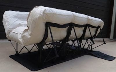 Behold the Camping Air Mattress that Unfolds and Re-Packs Itself