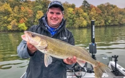 Fall Walleye on the Rocks