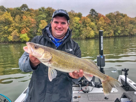 Fall Walleye on the Rocks