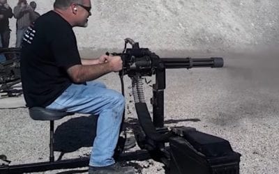 M134 Mini Gun Rips Through 1,000 Rounds In Less Than 30 Seconds
