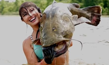 Hannah Barron Noodles Up 40-Pound Flathead and 60-Pound Blue Catfish in the Same Day