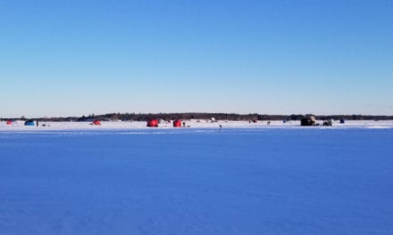 Ice Fishing:  Too Close A Call