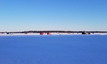 Ice Fishing:  Too Close A Call