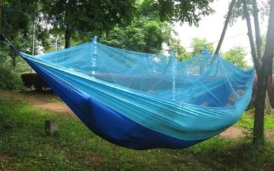 This Portable Camping Hammock Has a Built-in Mosquito Net to Keep Pesky Insects Out