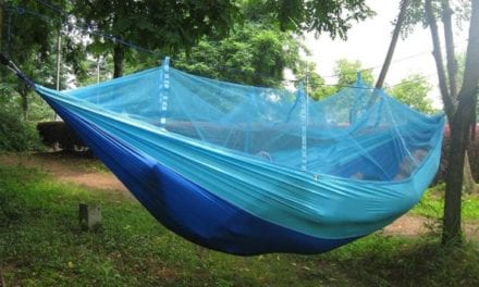 This Portable Camping Hammock Has a Built-in Mosquito Net to Keep Pesky Insects Out