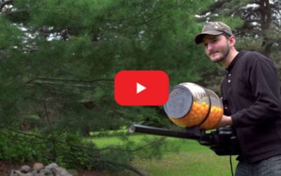Man Handcrafts a Cheese Puff Machine Gun