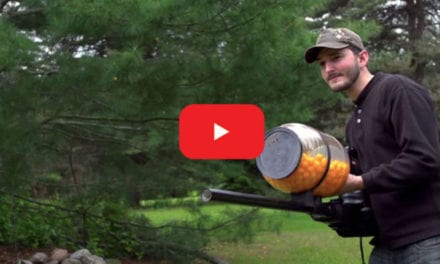 Man Handcrafts a Cheese Puff Machine Gun