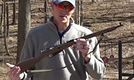 Man Tries Out Tiny Mosin Nagant Replica Chambered in .22 LR