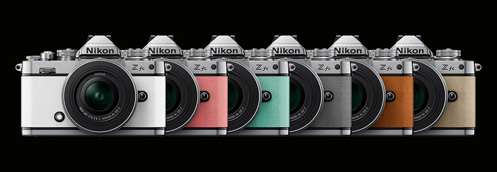 Image of color options for the Nikon Z fc