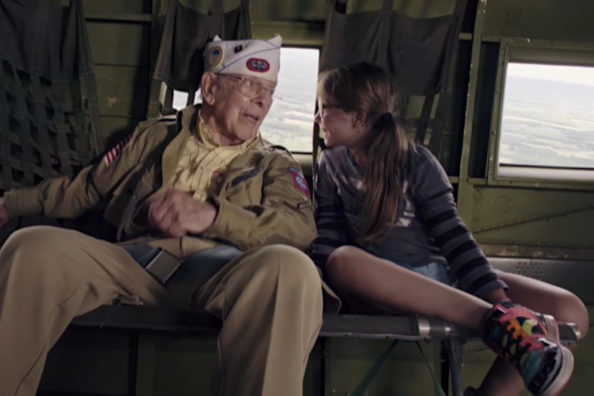 WWII Veteran Rides in the Same Plane He Jumped Out of on D-Day