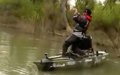 Pro Angler Lands Trophy Fish While Standing on Kayak