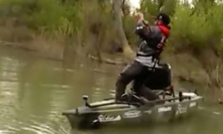 Pro Angler Lands Trophy Fish While Standing on Kayak