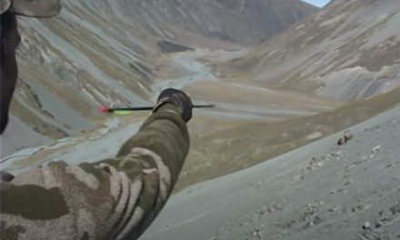 Tim Wells Makes a 130-Yard Bow Shot on a Running Tahr