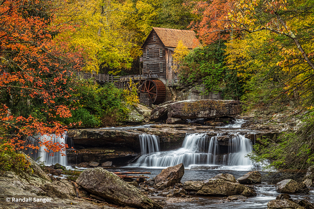 Glade Creek Falls in Babcock State Park