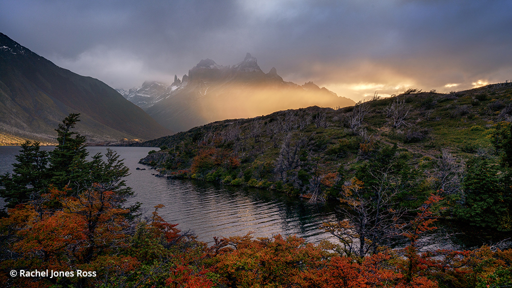 Image of a fall landscape at Torres del Paine