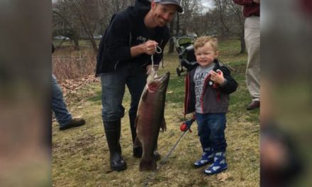 Flashback to the 3-Year-Old Who a Hooked Huge Rainbow Trout on Spiderman Rod