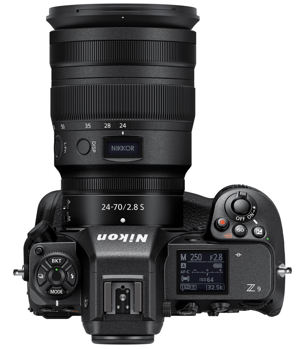 Image of the top of the Nikon Z 9