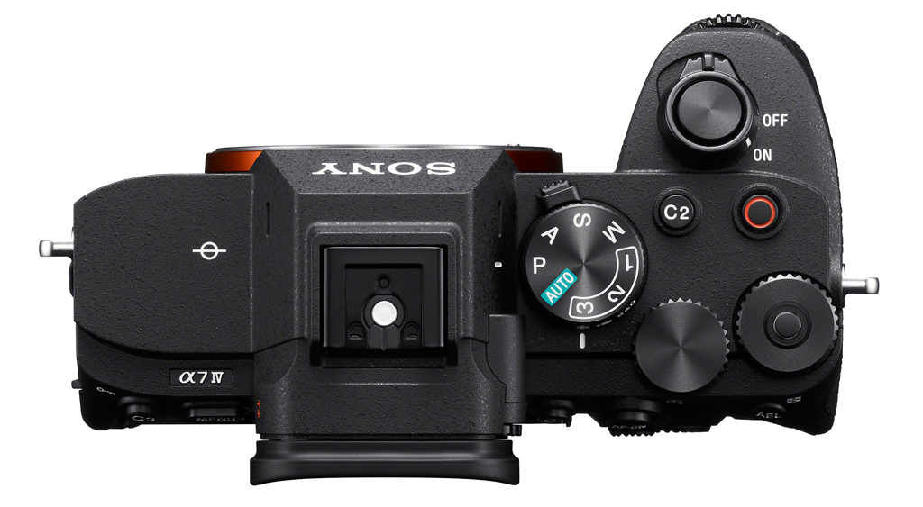 Image of the top panel of the Sony a7 IV
