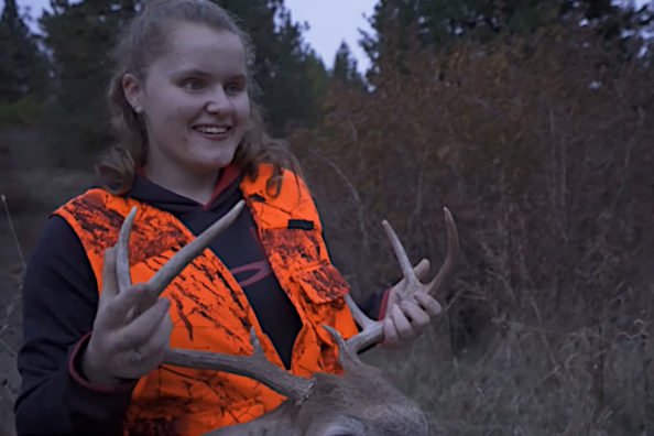 Blind Hunter Harvests Dandy Buck For Her First Deer Ever