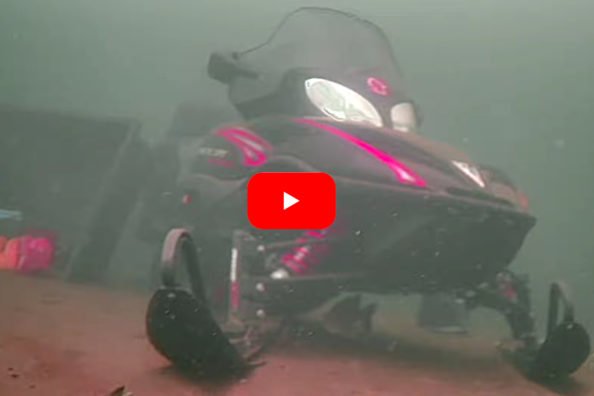Ice Fisherman’s Snowmobile Gets Recovered From Lake Bottom After 30 Days and It Still Works