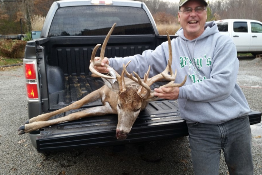 A whitetail buck harvested in Illinois.