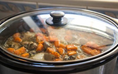 Slow Cooker Rabbit Stew with Peas and Mushrooms is Easy and Delicious