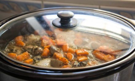 Slow Cooker Rabbit Stew with Peas and Mushrooms is Easy and Delicious