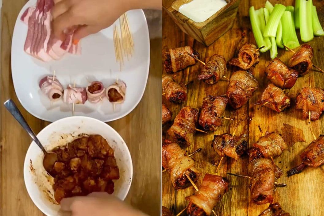 Bacon Wrapped Turkey Bites