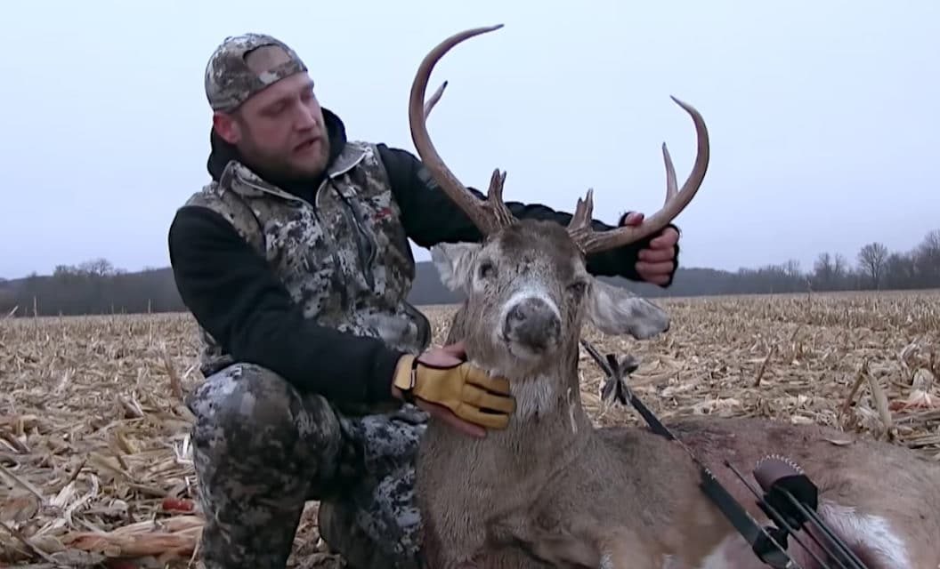 Hunter Mercifully Downs Blind Old Buck at Only 5 Yards