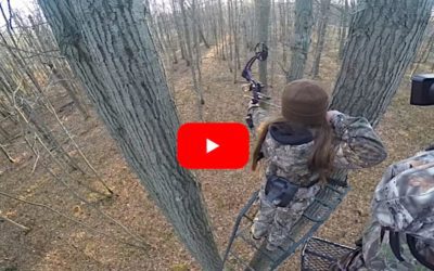 Little Girl Smokes Her First Buck Ever Using a Tiny Compound Bow