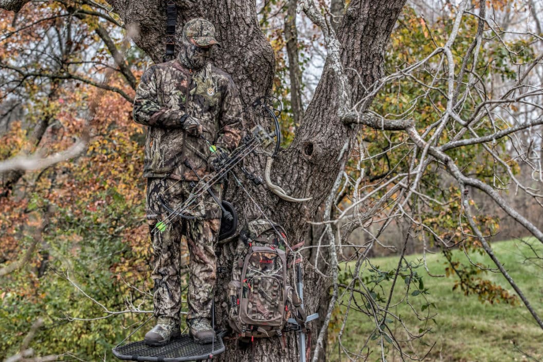 Treestand Setup Food Plot