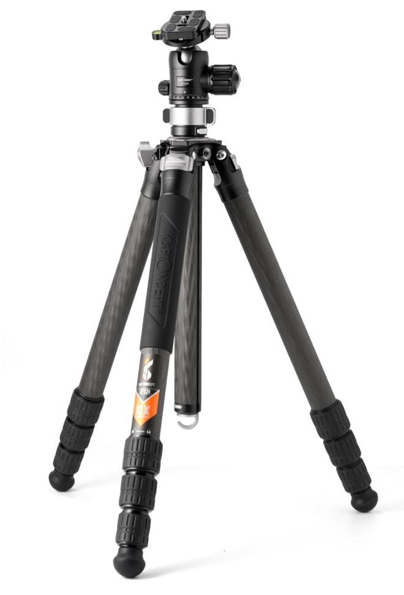 Image of the K&F CONCEPT X324C4 tripod with the legs collapsed