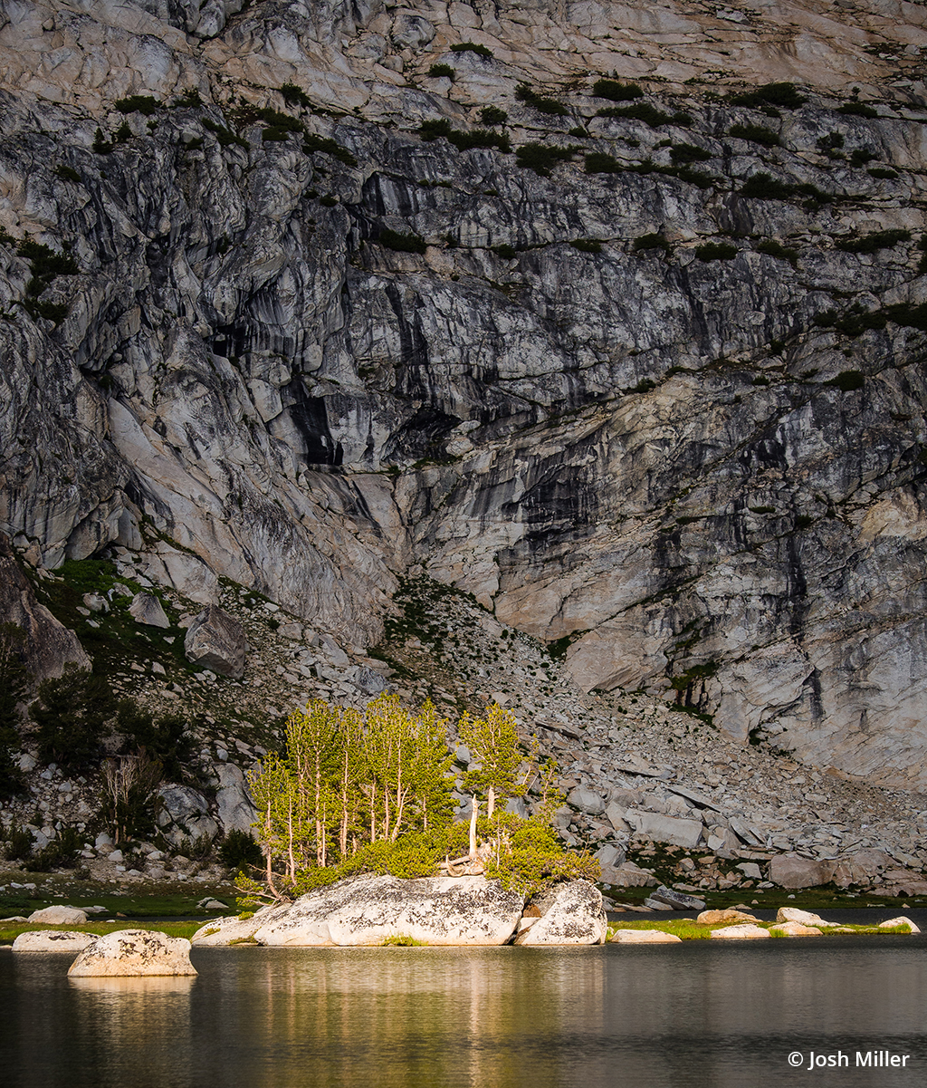 Photo of a lake in the Yosemite back country