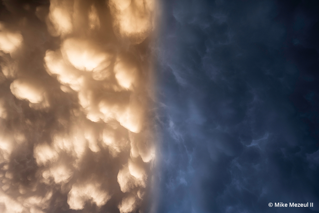 Photo of mammatus clouds
