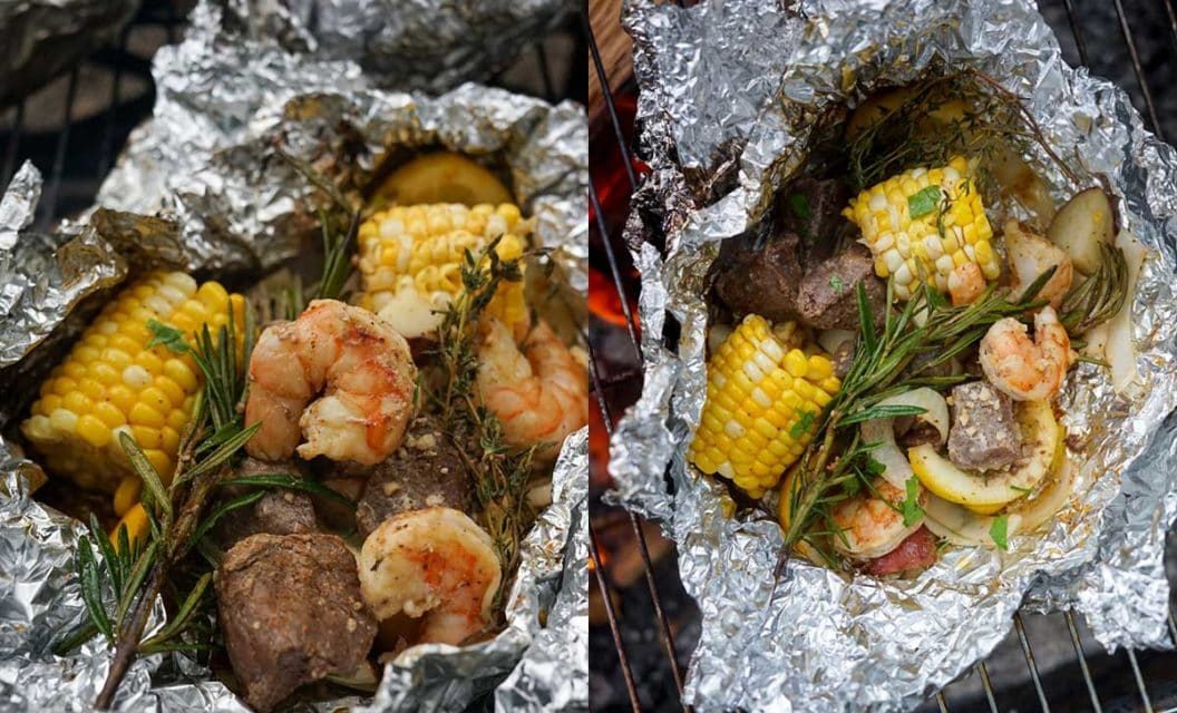 Wild Game Recipe: Campfire Surf and Turf Foil Packets