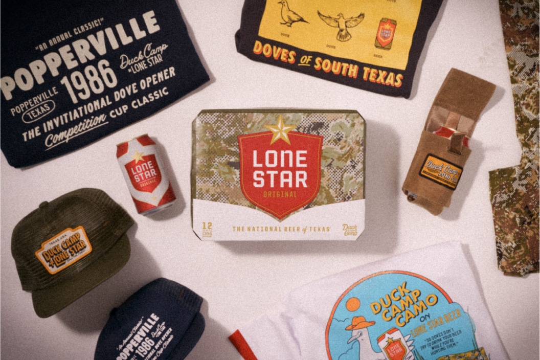 duck camp x lone star beer merchandise